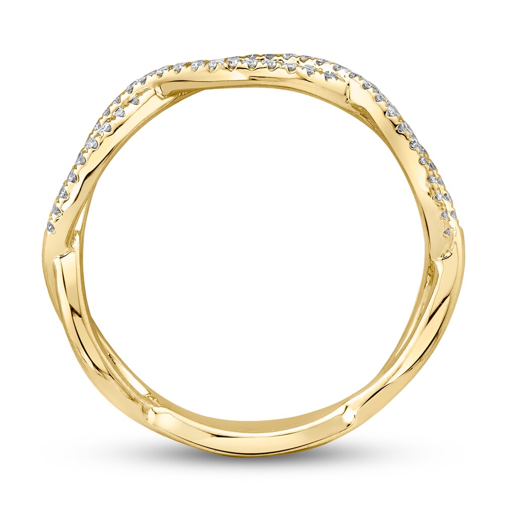 Shy Creation Diamond Ring 1/6 ct tw Round 14K Yellow Gold SC55004455 1047Ej1F