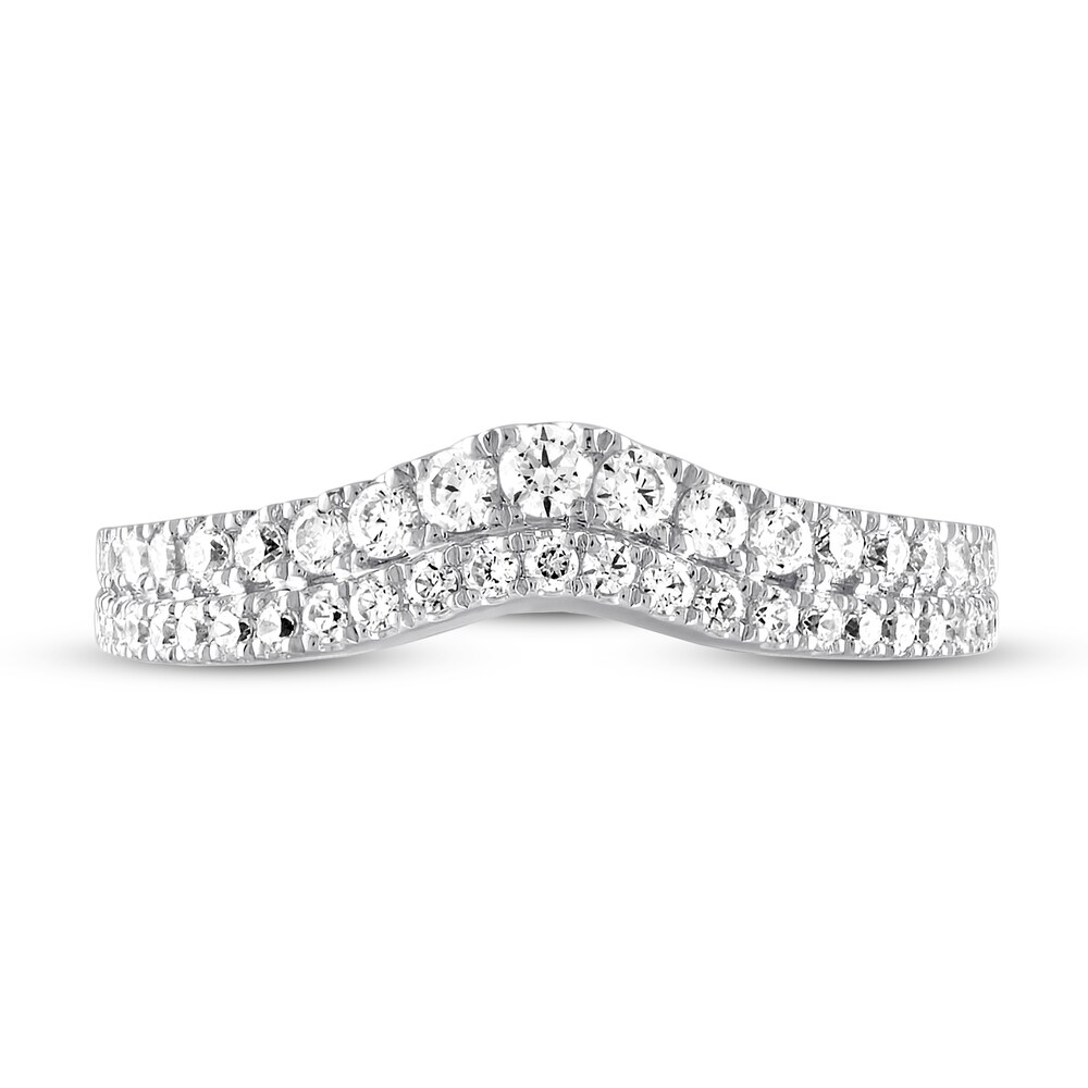 Vera Wang WISH Wedding Band 1/2 ct tw Round 14K White Gold 14xHAr2B