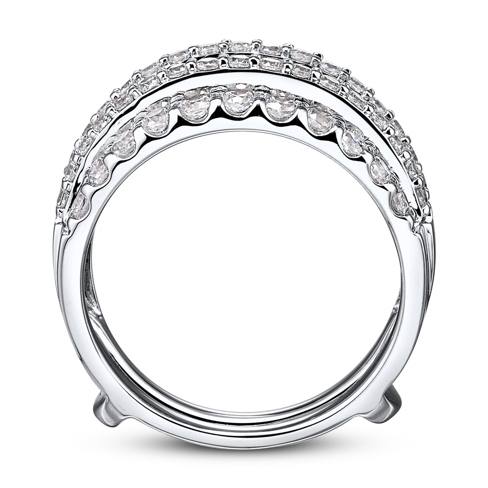 Diamond Enhancer Ring 1 1/4 ct tw Round 14K White Gold 1DIW1ZfE