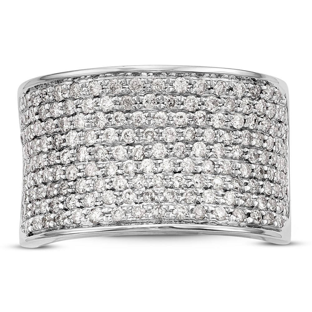 Micro Pave Diamond Band 1 ct tw Round 14K White Gold 1Rs9WADn