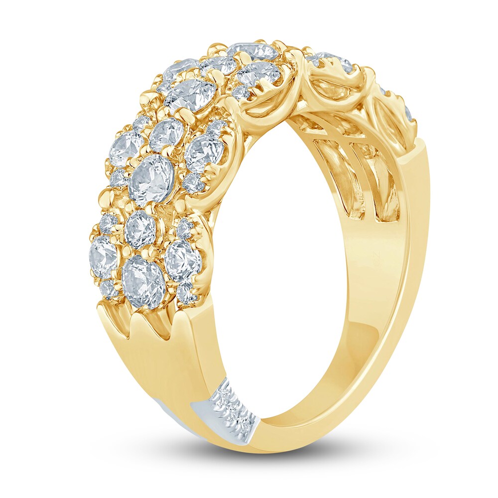 Pnina Tornai Lab-Created Diamond Anniversary Band 1-3/4 ct tw Round 14K Yellow Gold 1gnlbUyV