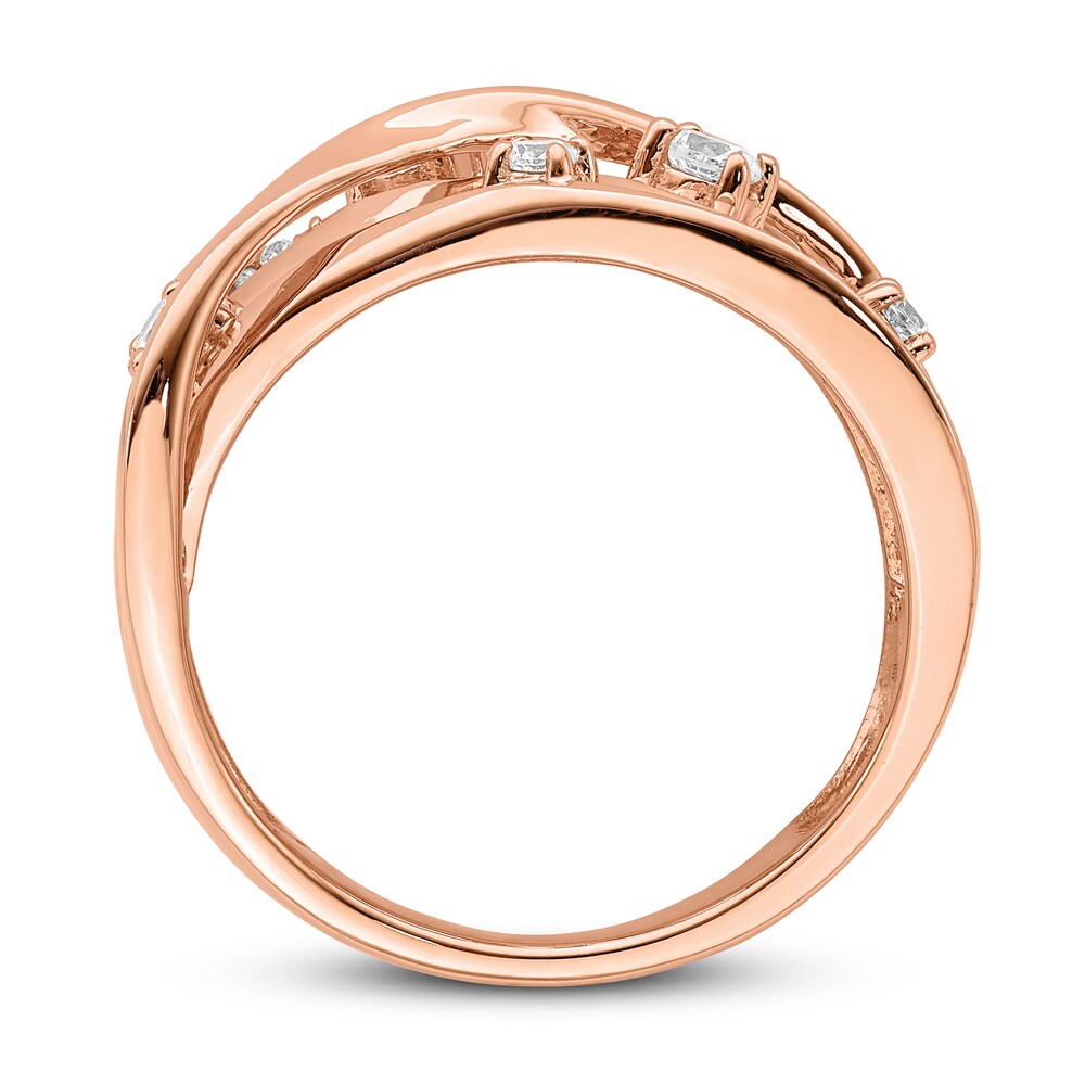 Diamond Ring 1/2 ct tw Round 14K Rose Gold 1iEOIjyM