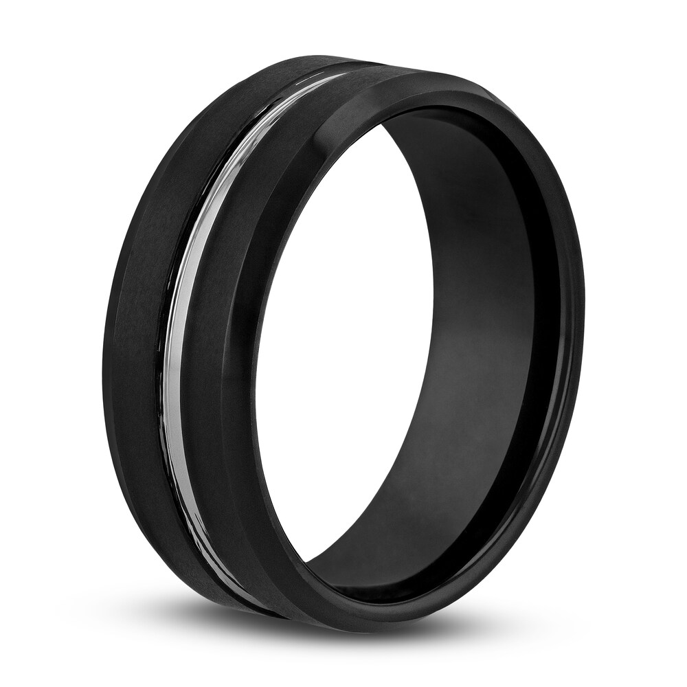 Wedding Band Two-Tone Tungsten 8mm 1mXb1P9l