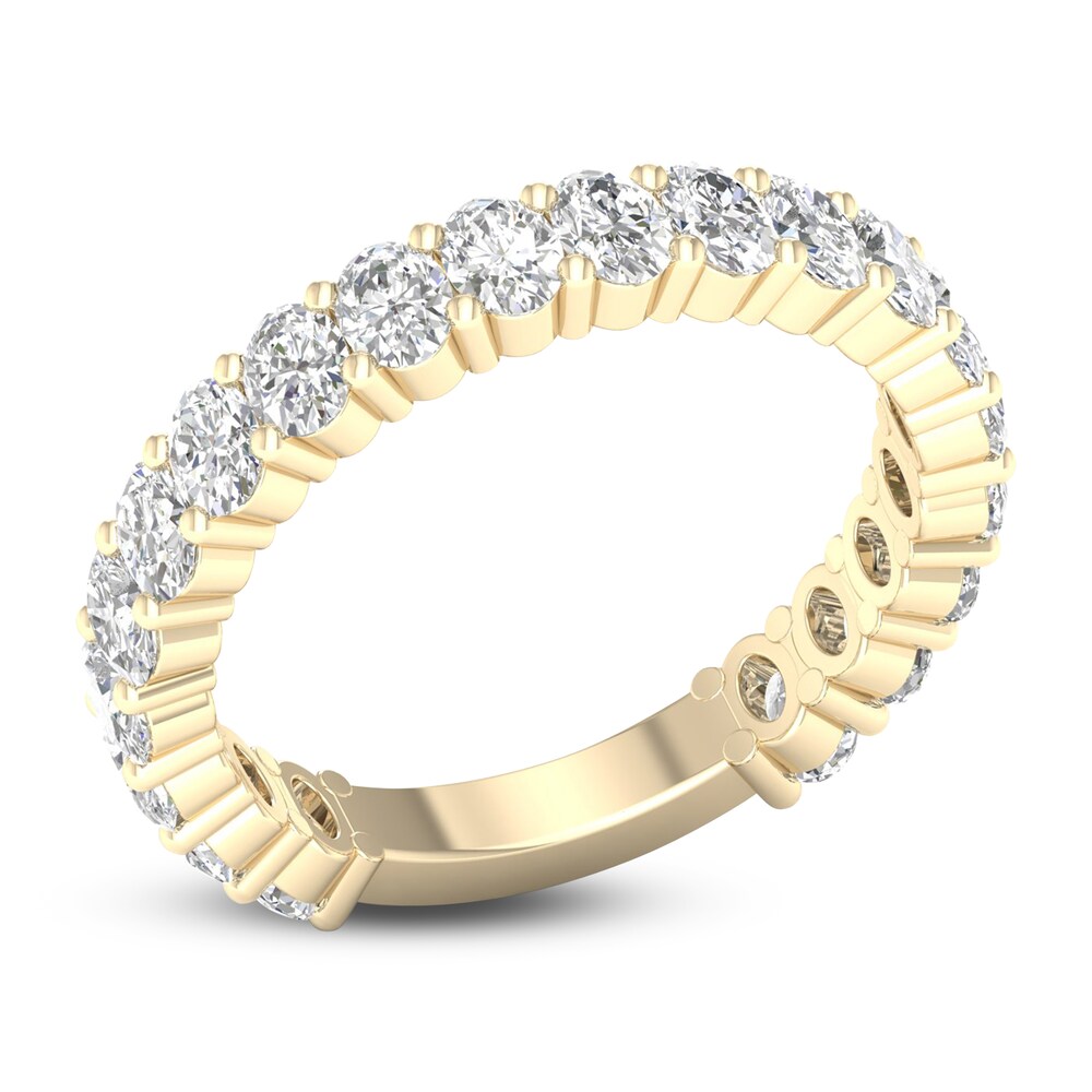 Diamond Anniversary Band 2 ct tw Oval 14K Yellow Gold 1neWIoFQ