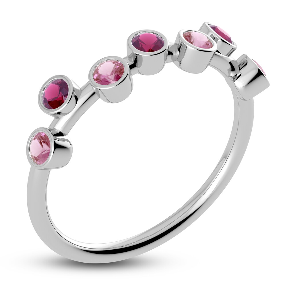 Juliette Maison Natural Rhodolite Garnet & Natural Pink Tourmaline Ring 10K White Gold 2M2EOkJL