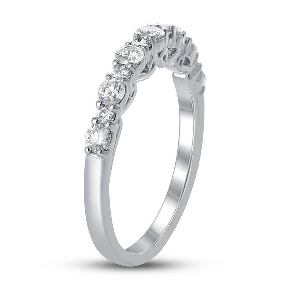 Diamond Anniversary Band 5/8 ct tw Round-cut Platinum 2MrSqAyC