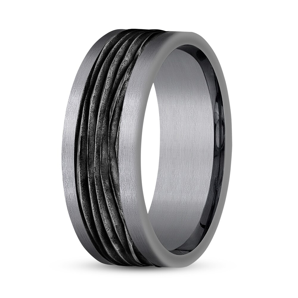 Wedding Band Titanium/Tantalum 2XxlF97Z