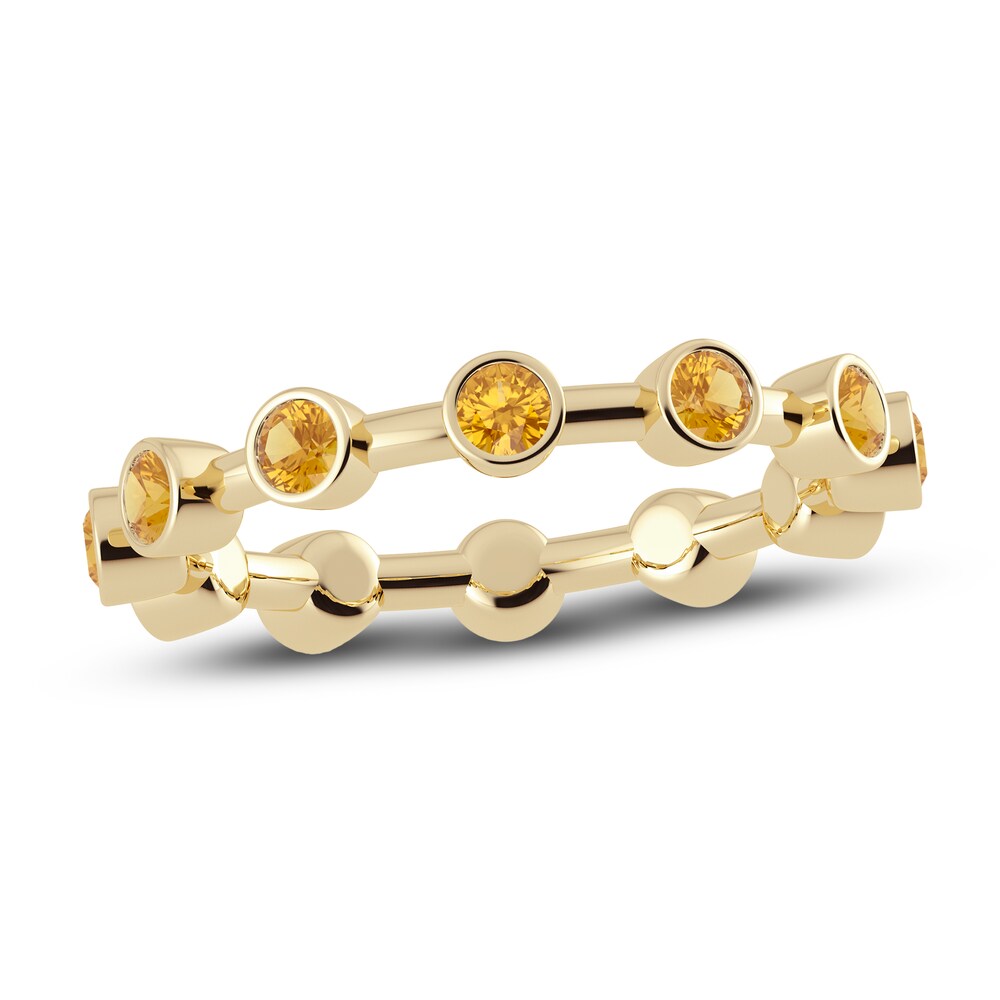 Juliette Maison Natural Orange Citrine Ring 10K Yellow Gold 2YJDRWL9 [2YJDRWL9]