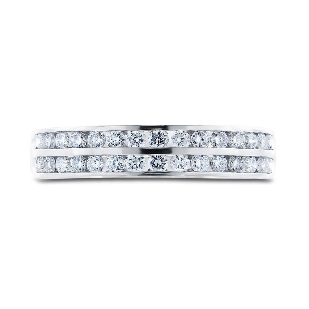 Diamond Anniversary Ring 1/2 ct tw Round 14K White Gold 2g2R4nat