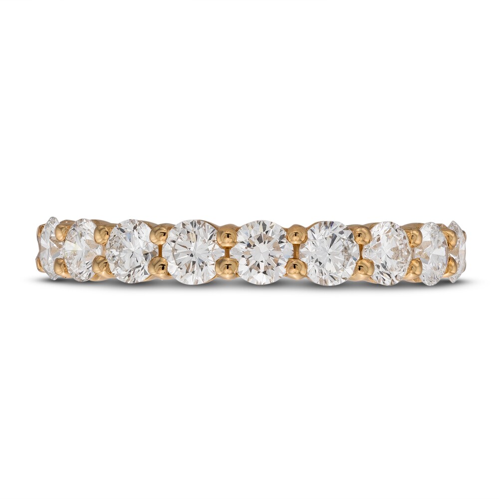 Lab-Created Diamond Anniversary Band 1 ct tw Round 14K Yellow Gold 3OjA6Z1l