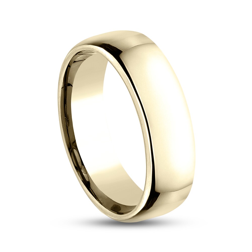 Polished Wedding Band 10K Yellow Gold 6.5mm 3Qt71Kgt