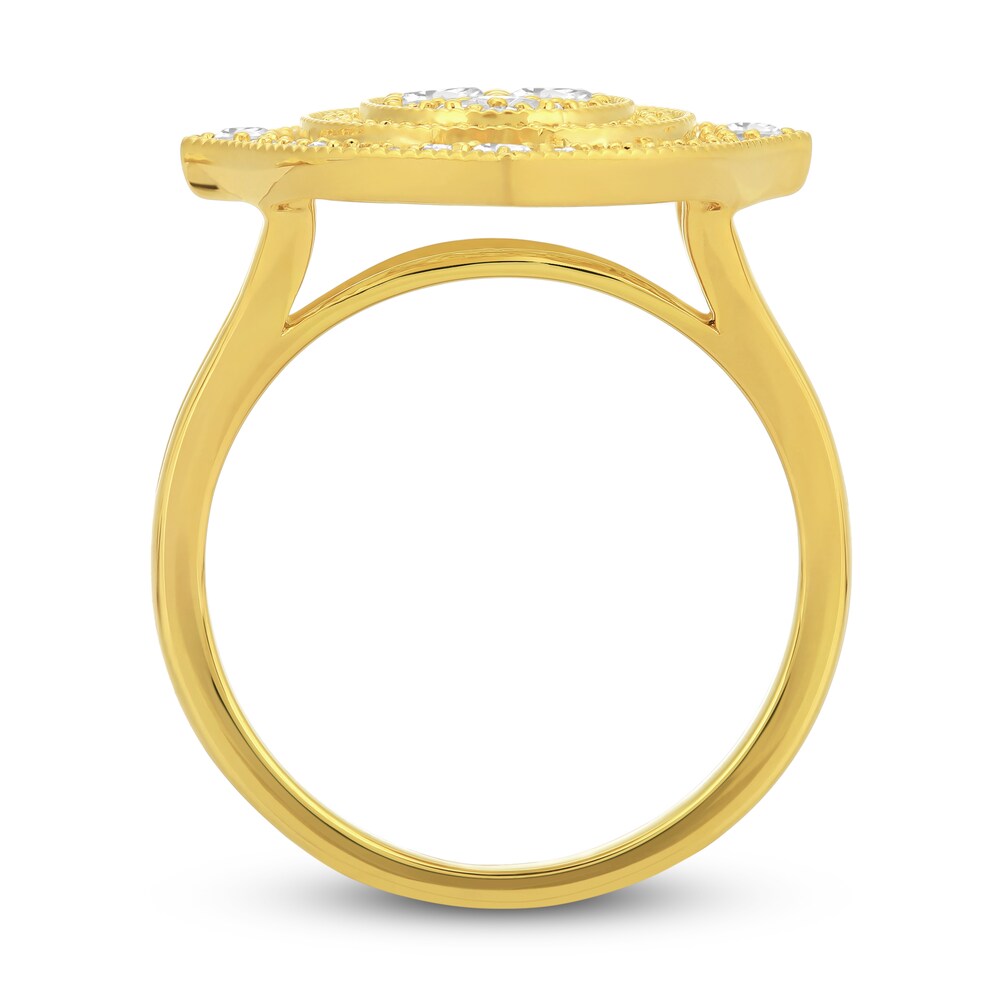 Diamond Ring 1 ct tw Round 14K Yellow Gold 3Rcqp93F