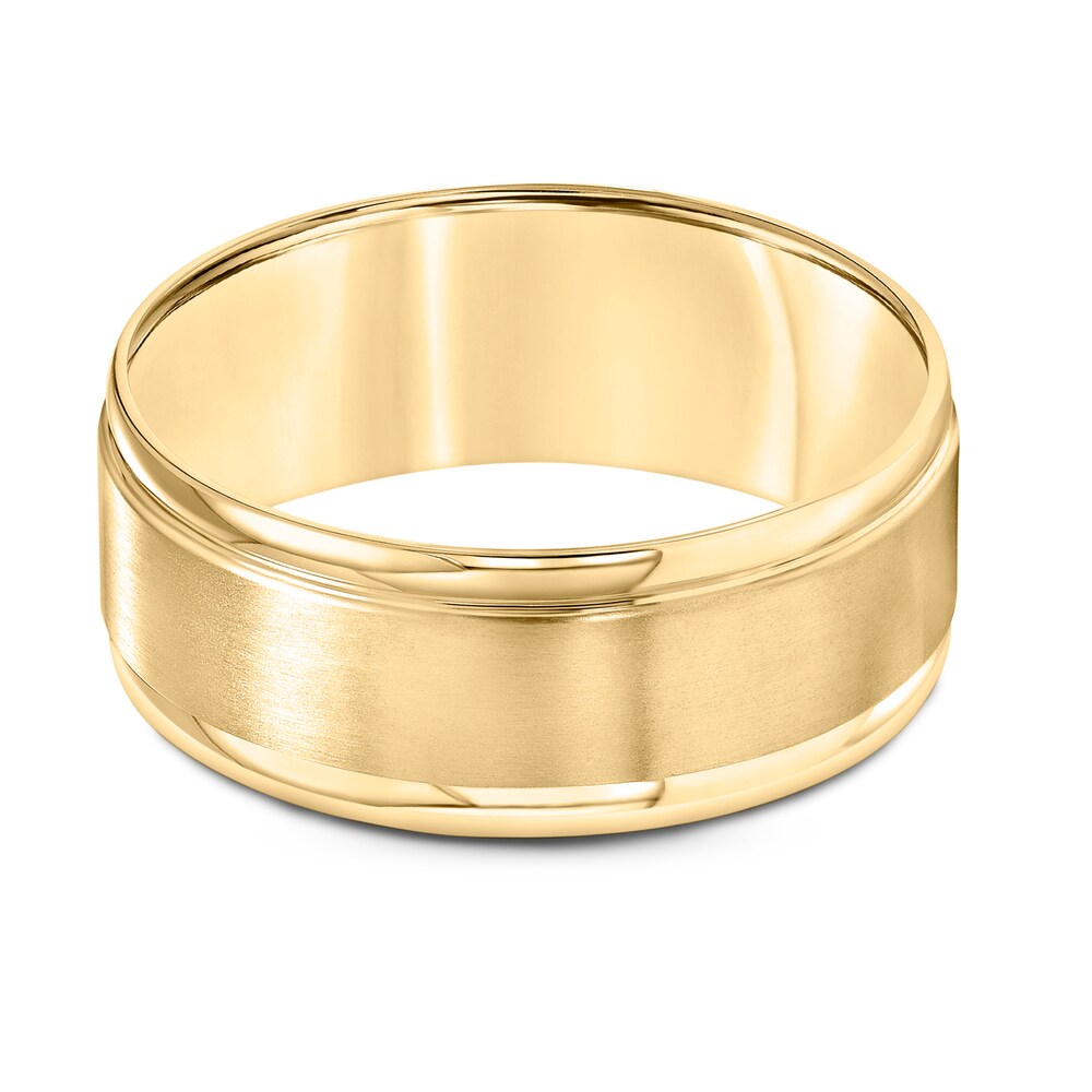 Brushed Wedding Band 10K Yellow Gold 3c215xGB