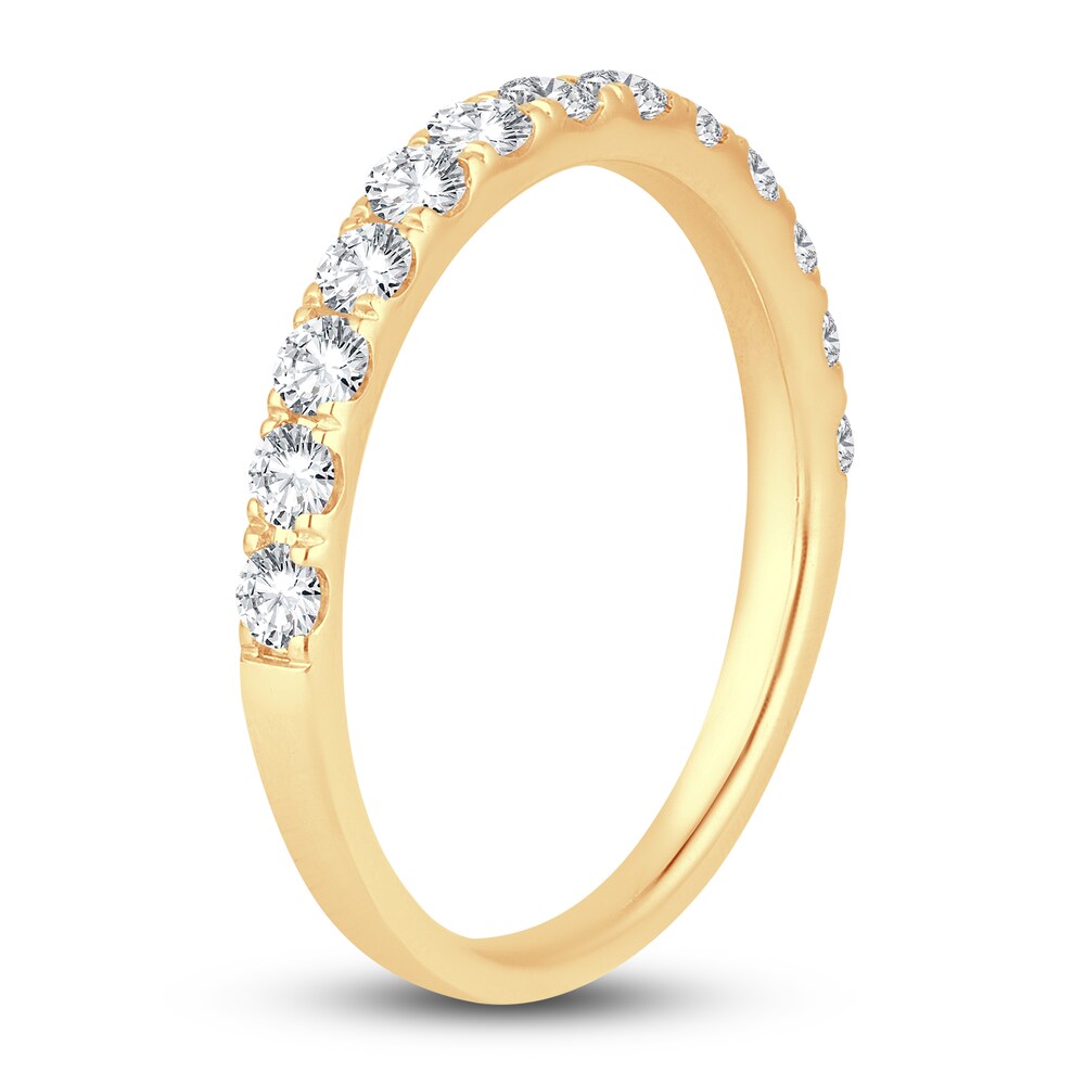 Diamond Wedding Band 1/2 ct tw Round 14K Yellow Gold 3jiHrsh5