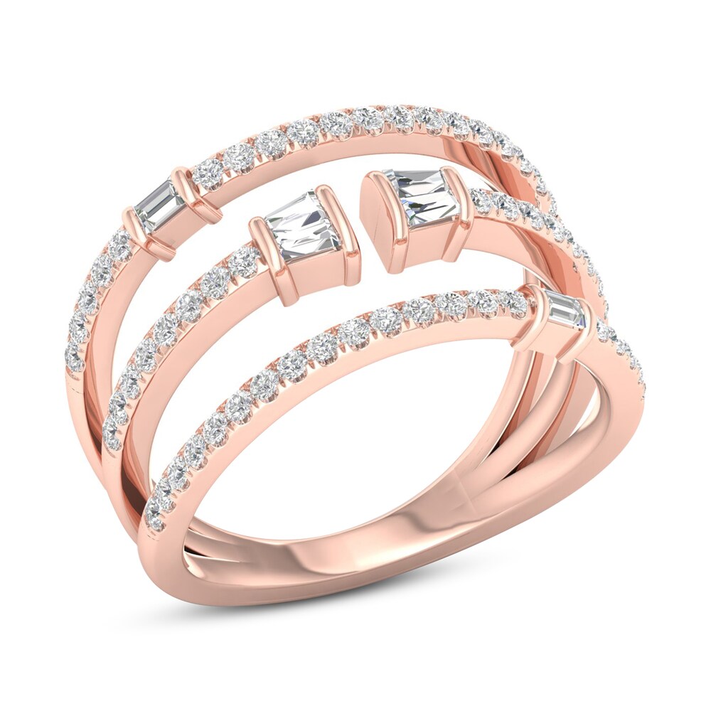 Diamond Ring 1/2 ct tw Round 10K Rose Gold 3oUxPUuA