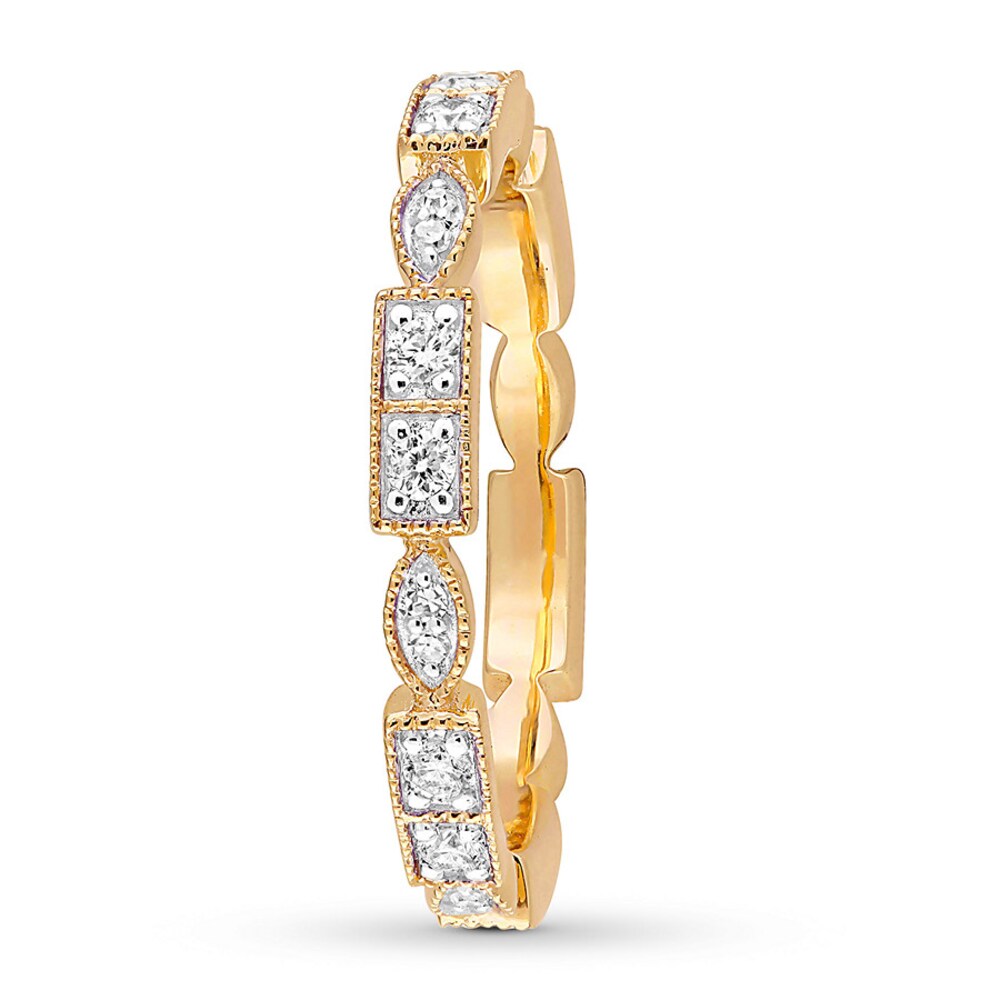 Diamond Ring 1/3 ct tw Round 10K Yellow Gold 3s0UgCBP