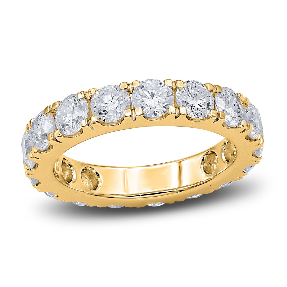 Diamond Anniversary Band 4 ct tw Round 14K Yellow Gold 3xCm1uaE [3xCm1uaE]