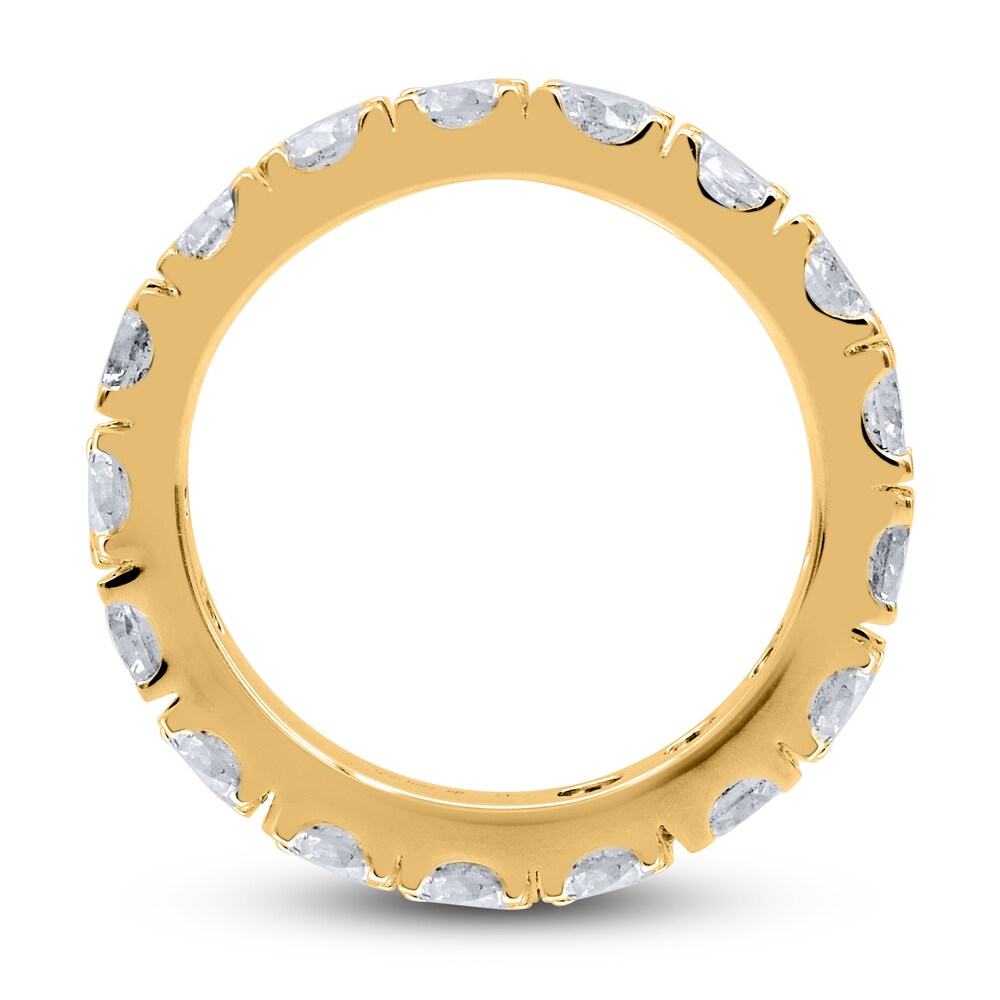 Diamond Anniversary Band 4 ct tw Round 14K Yellow Gold 3xCm1uaE