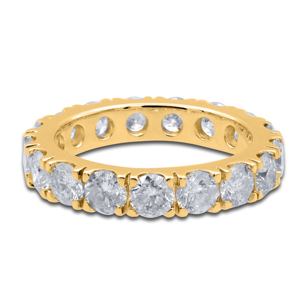 Diamond Anniversary Band 4 ct tw Round 14K Yellow Gold 3xCm1uaE