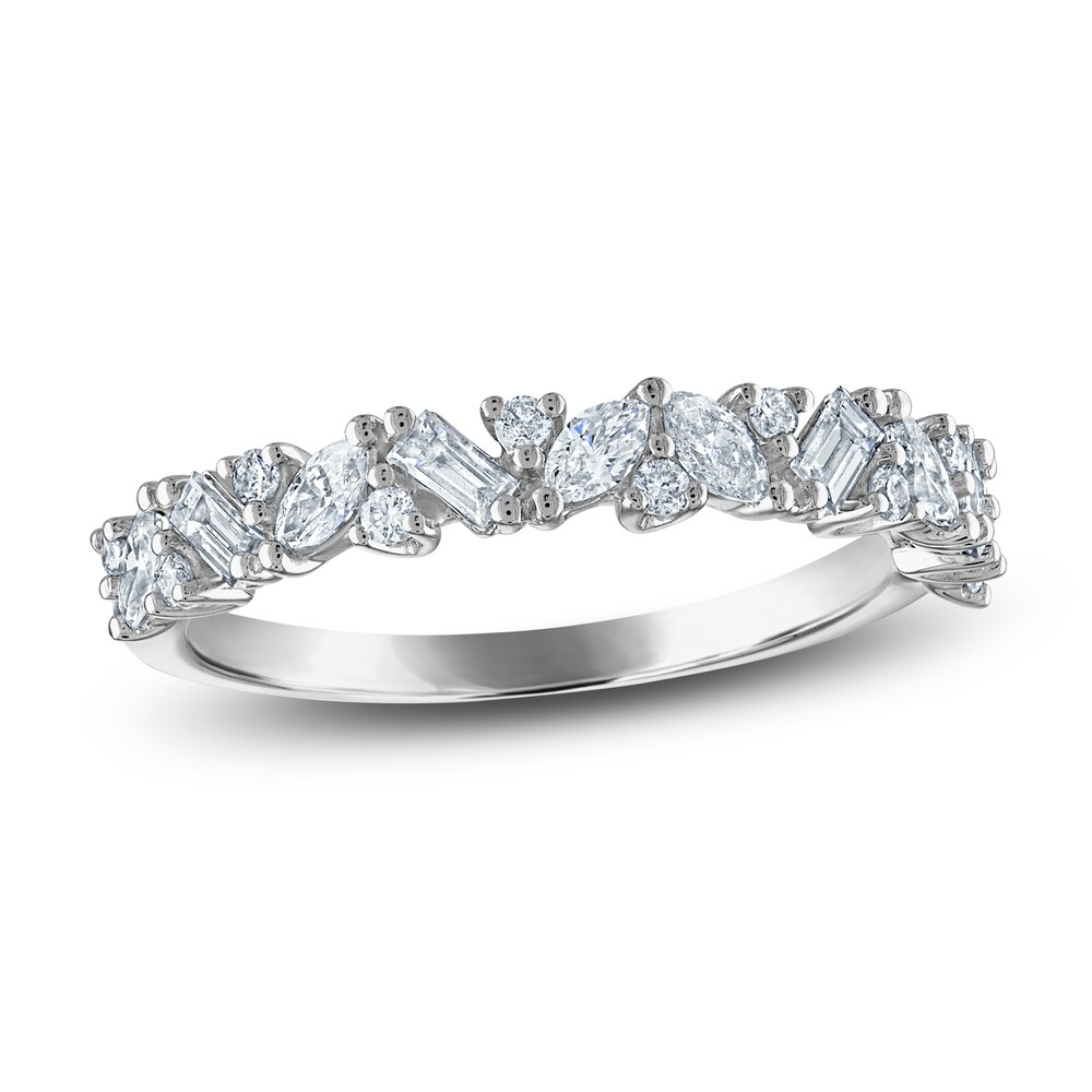 Diamond Anniversary Band 5/8 ct tw Baguette/Marquise/ Round Platinum 46RFTYee