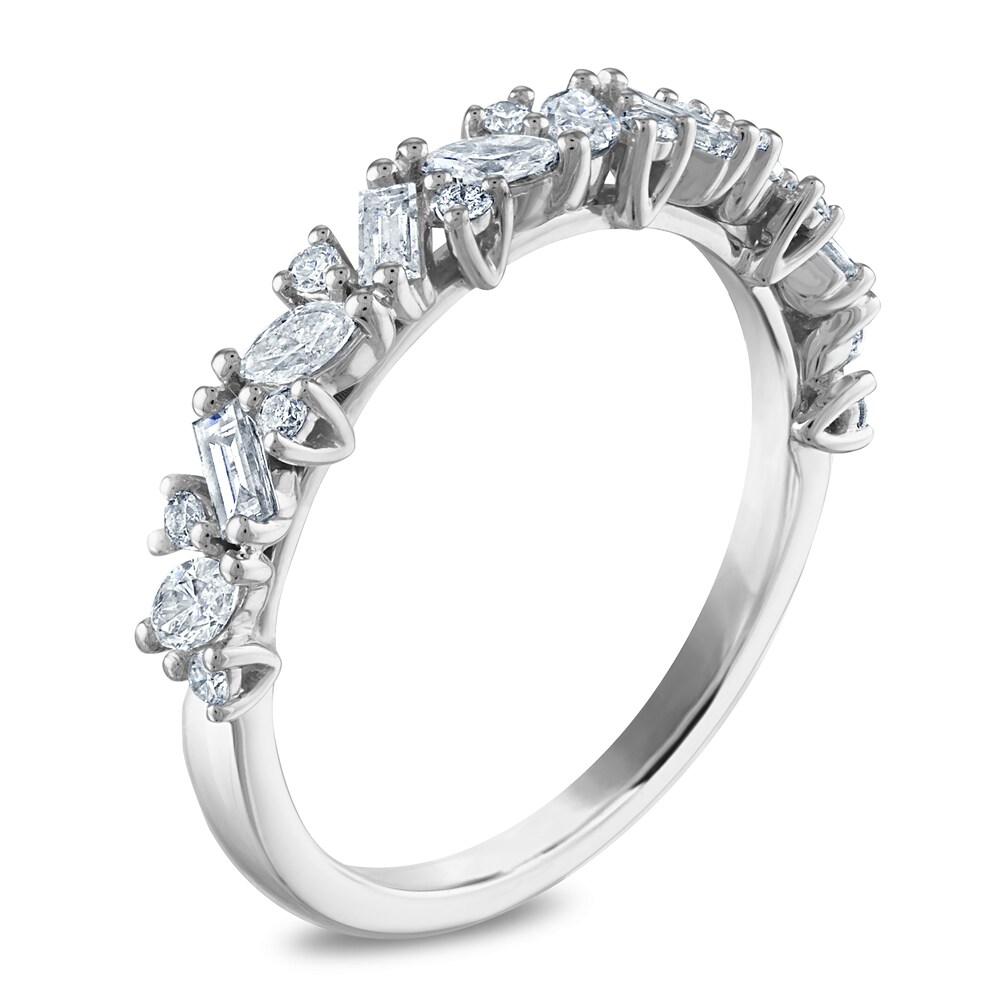 Diamond Anniversary Band 5/8 ct tw Baguette/Marquise/ Round Platinum 46RFTYee