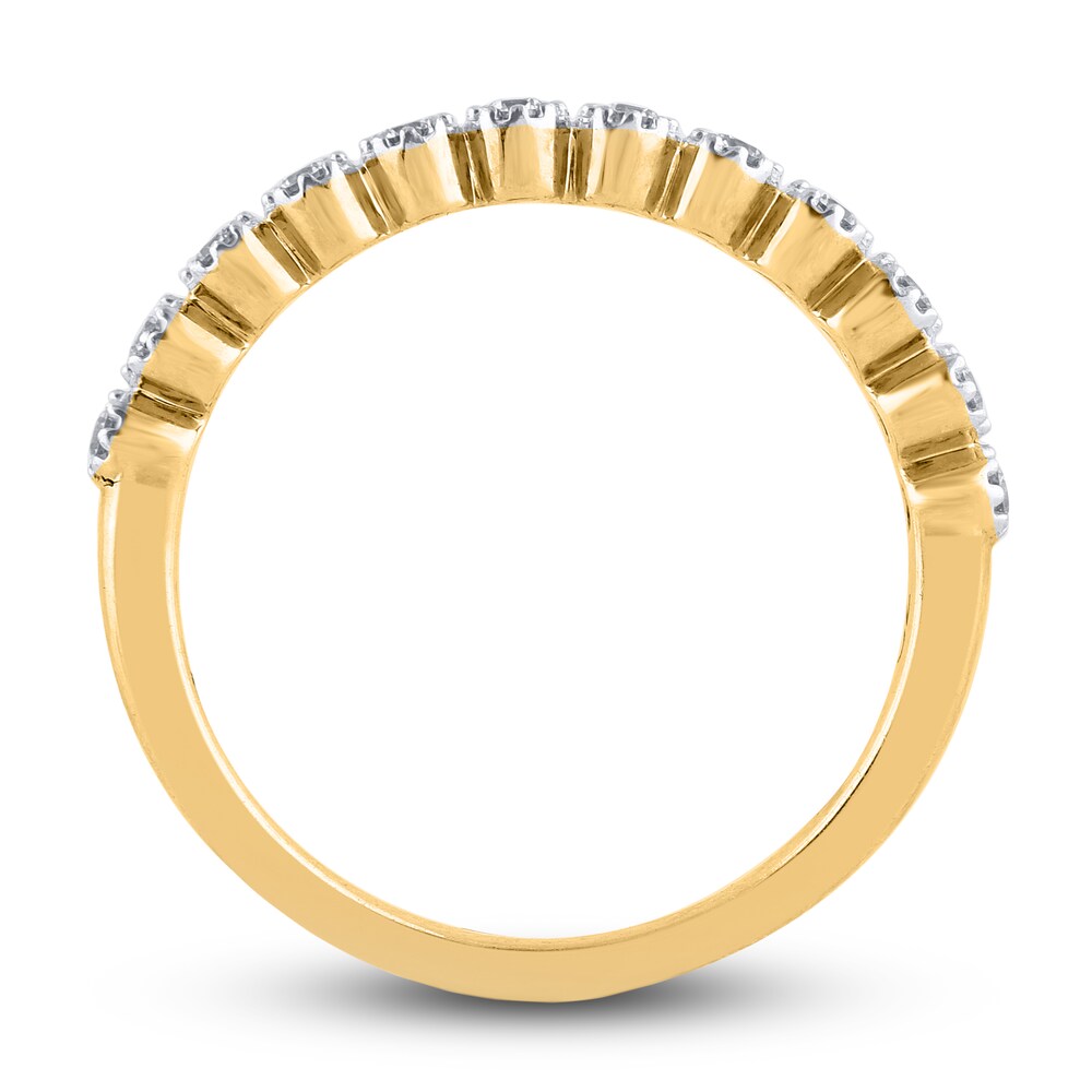 Diamond Wedding Band 1/5 ct tw Round 14K Yellow Gold 4HFZW8ev