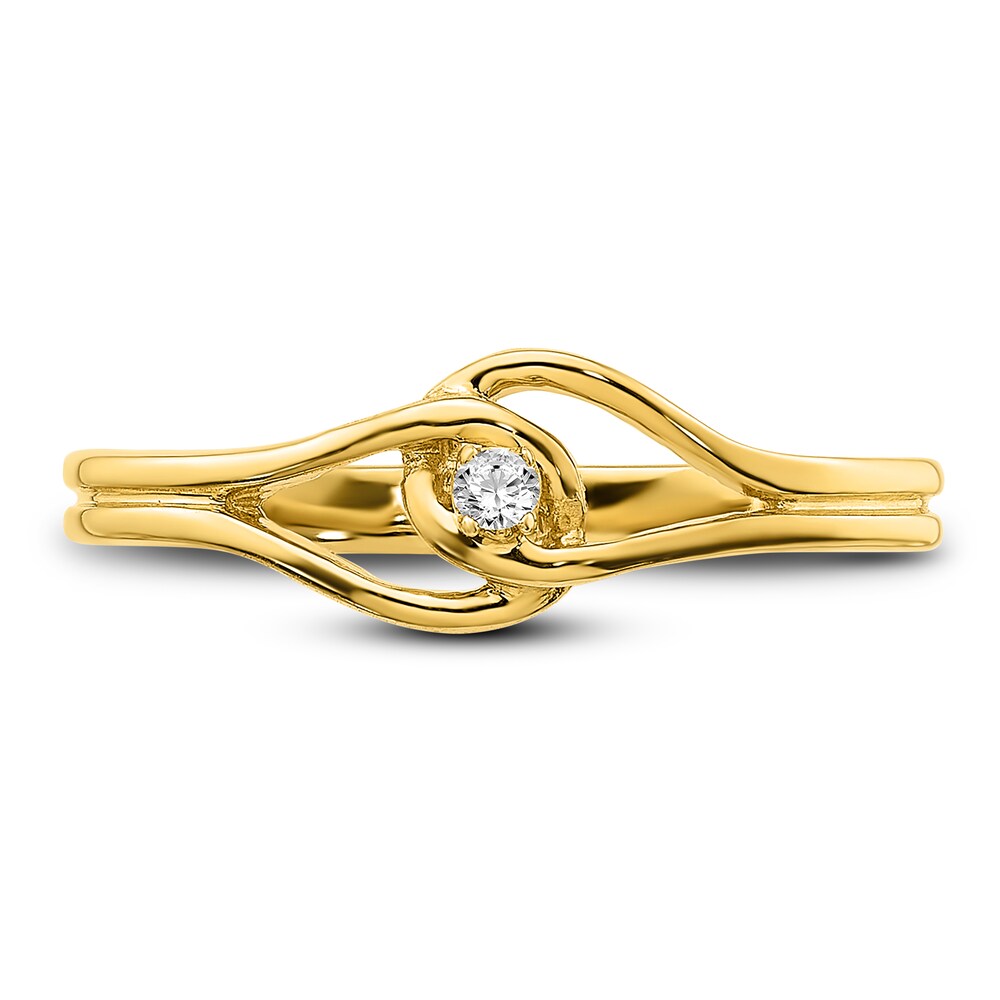 Diamond Accent Ring 14K Yellow Gold 4Oo8A98q