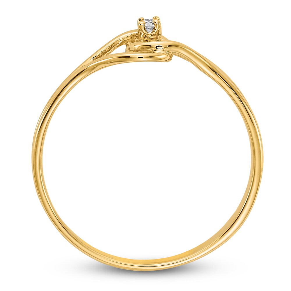 Diamond Accent Ring 14K Yellow Gold 4Oo8A98q