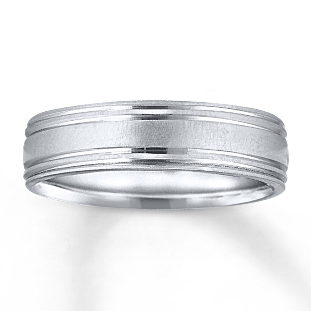 Wedding Band 14K White Gold 6mm 4bdL5fuH [4bdL5fuH]