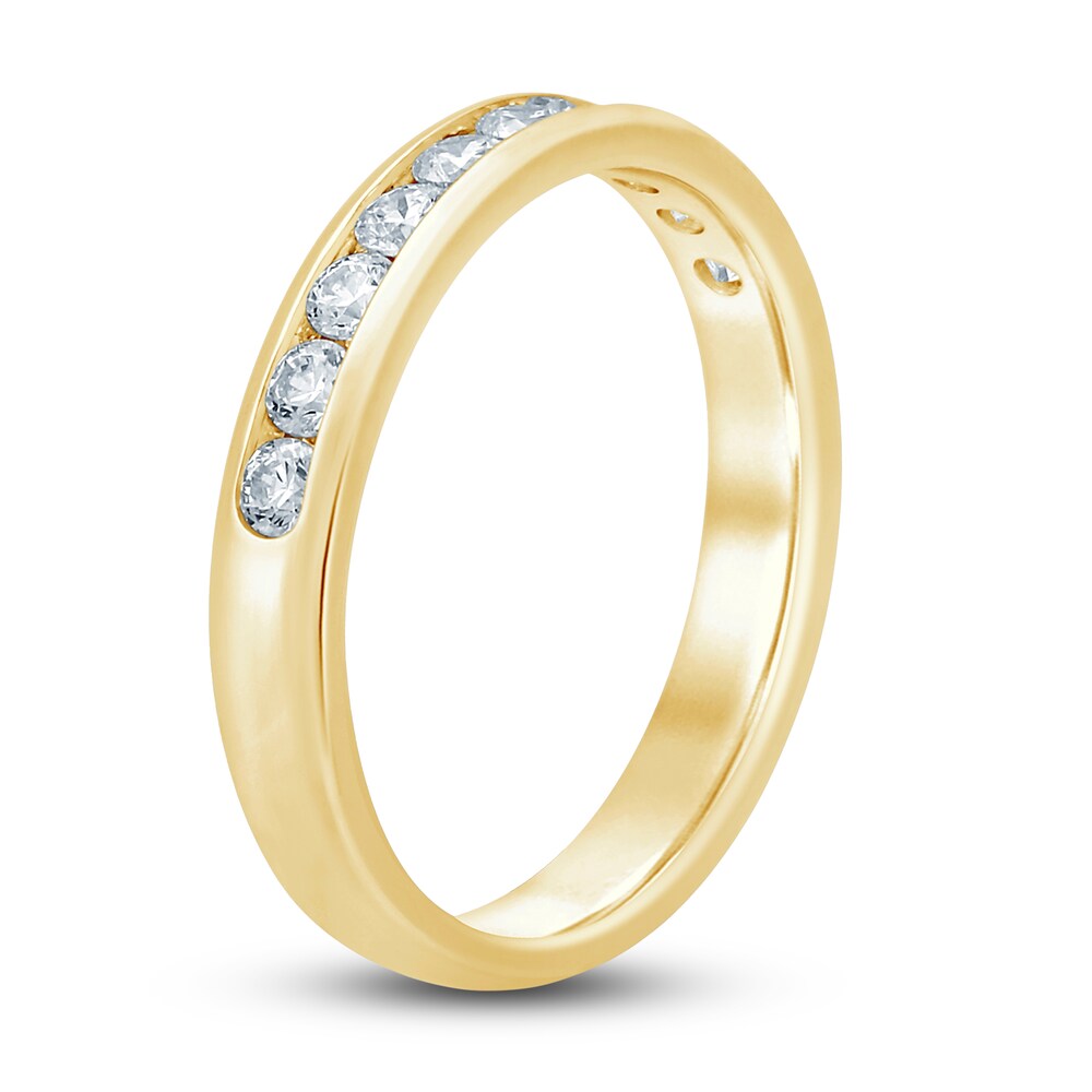 Diamond Anniversary Ring 1/2 ct tw Round 14K Yellow Gold 4ha264x3