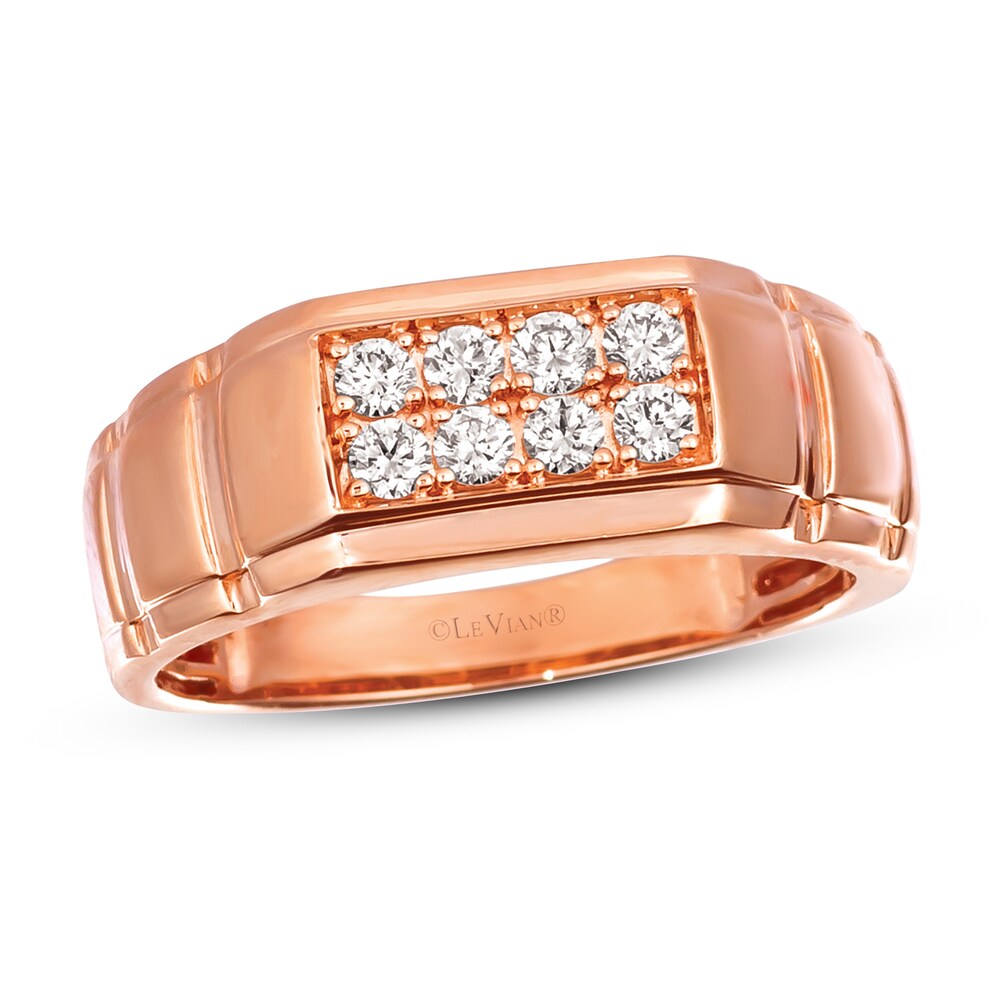 Le Vian Men's Diamond Ring 3/8 ct tw 14K Strawberry Gold 4vyB2N4T