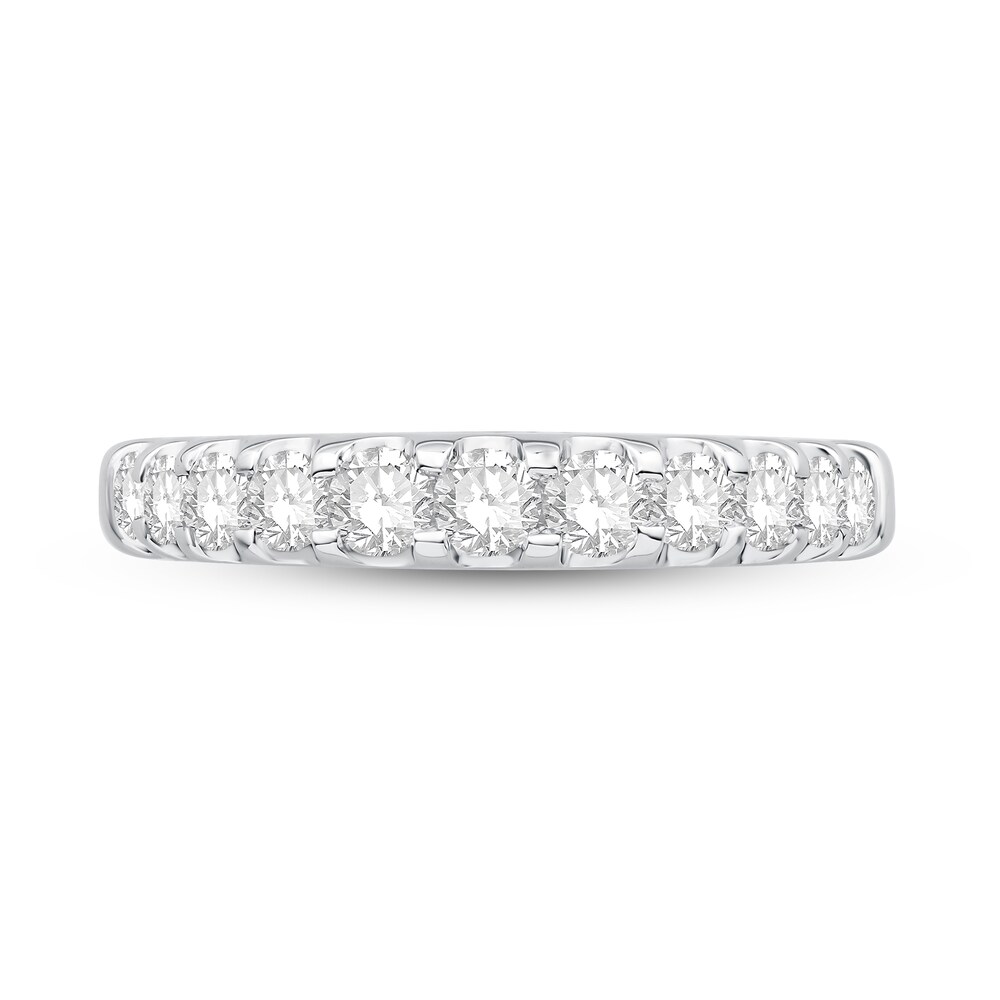 Diamond Wedding Band 3/4 ct tw Round 14K White Gold 54uVQFZJ