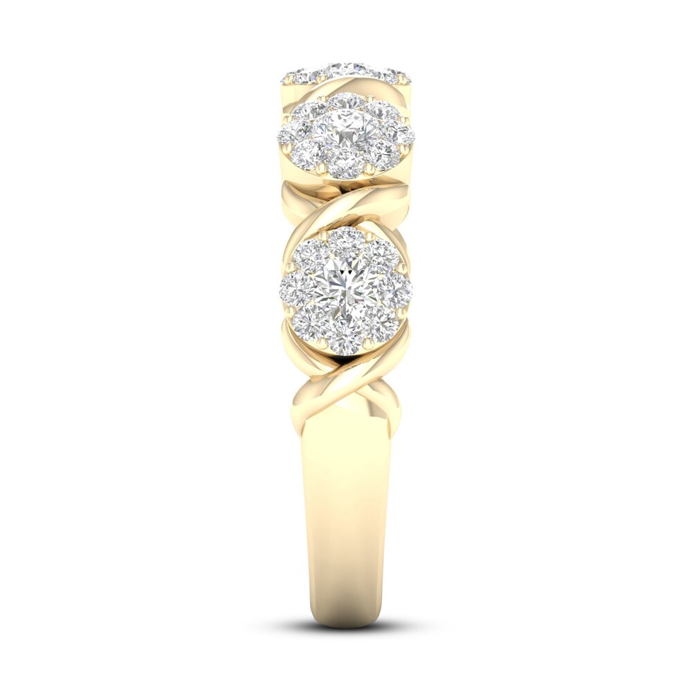 Diamond Anniversary Ring 3/4 ct tw 14K Yellow Gold 5BGXCuMY