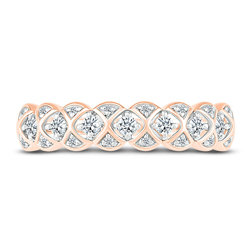 Diamond Anniversary Band 1/5 ct tw Round 14K Rose Gold 5CuegcMI