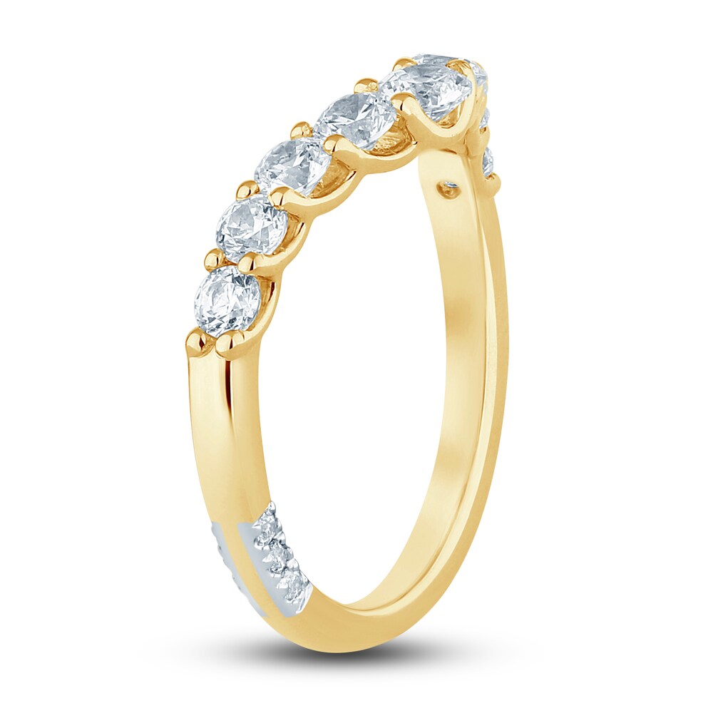 Pnina Tornai Lab-Created Diamond Contour Anniversary Band 1 ct tw Round 14K Yellow Gold 5REJB3uJ