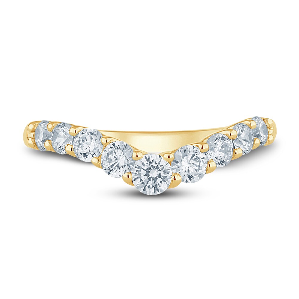 Pnina Tornai Lab-Created Diamond Contour Anniversary Band 1 ct tw Round 14K Yellow Gold 5REJB3uJ