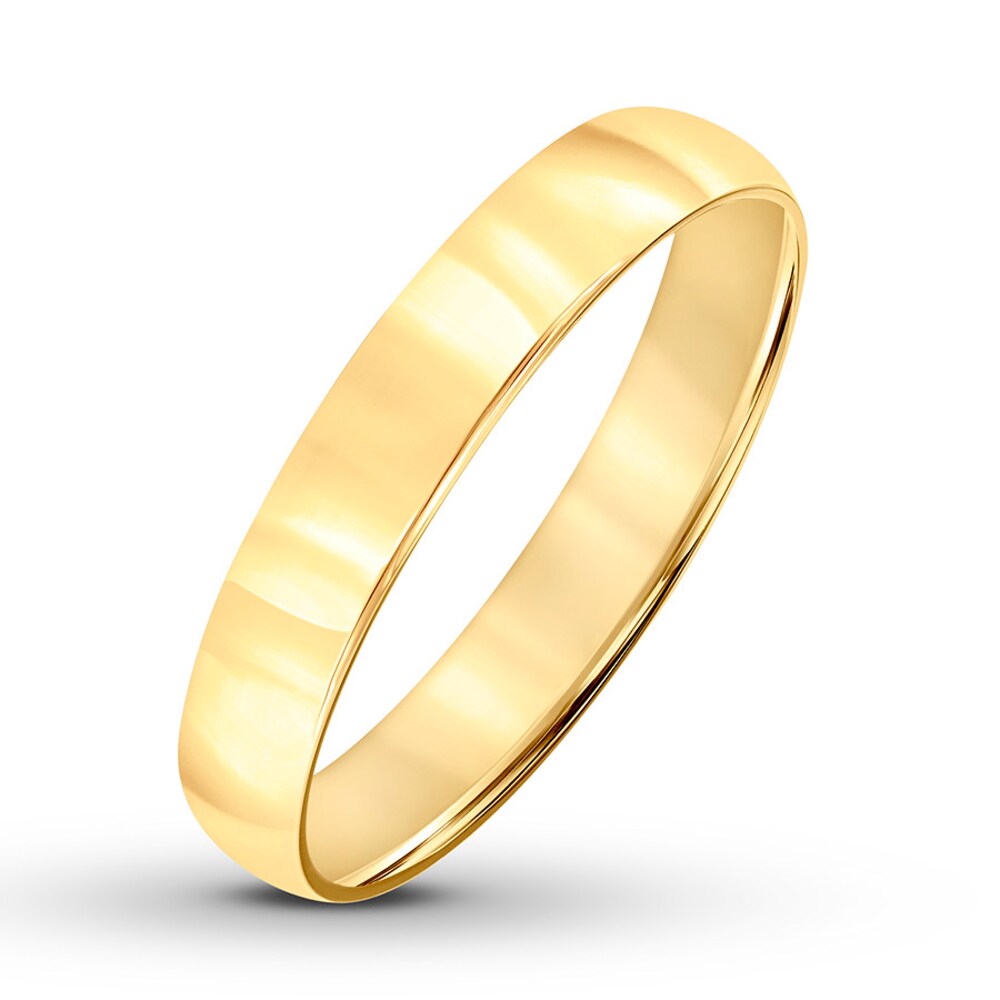 Wedding Band 4mm 14K Yellow Gold 5XsBc8RN