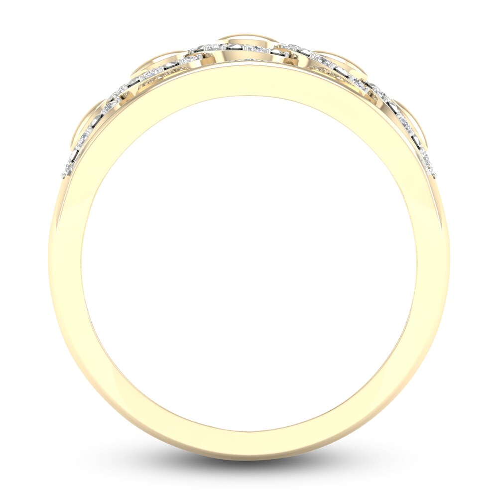 Diamond Wedding Band 1/8 ct tw Round 14K Yellow Gold 5nCPqu6j