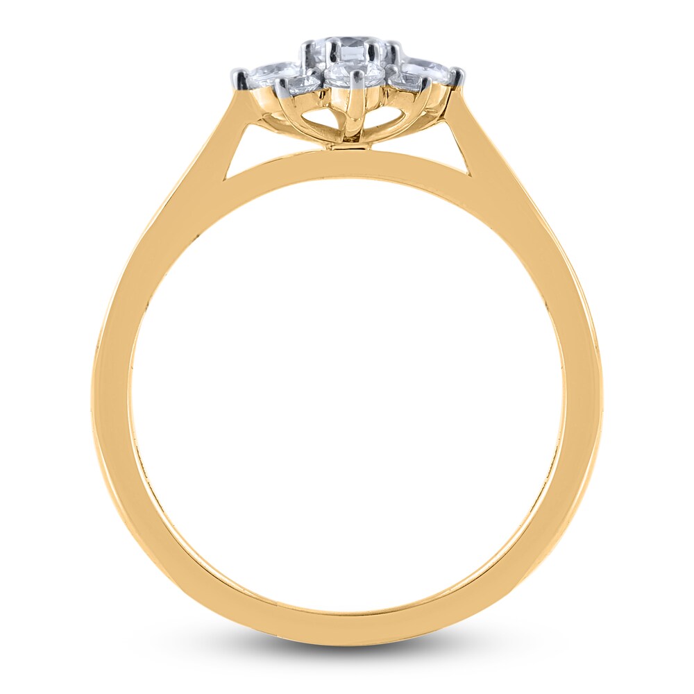 Diamond Ring 1/2 ct tw Round 14K Yellow Gold 6PaDIwOU