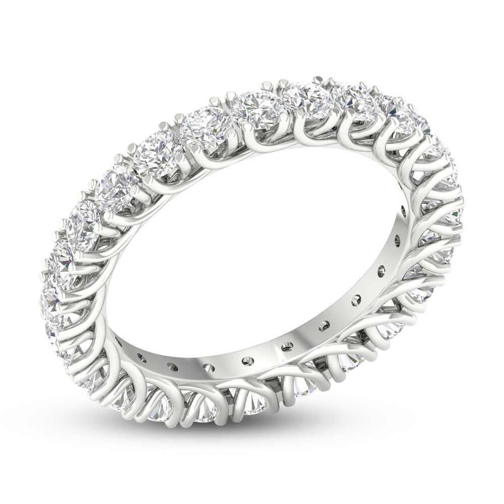 Diamond Eternity Band 2 ct tw Round 14K White Gold 6bzAf906