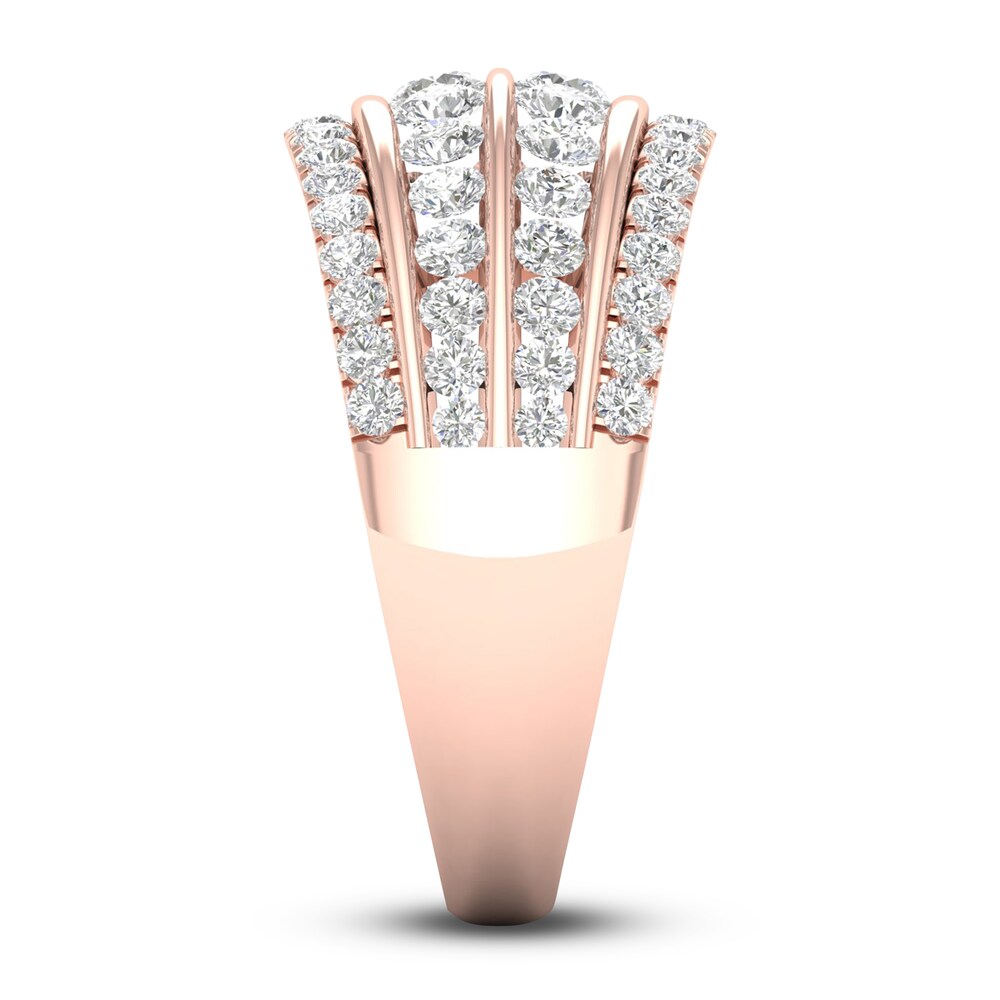 Diamond 4-Row Anniversary Band 1 ct tw Round 14K Rose Gold 6e3aGG7k