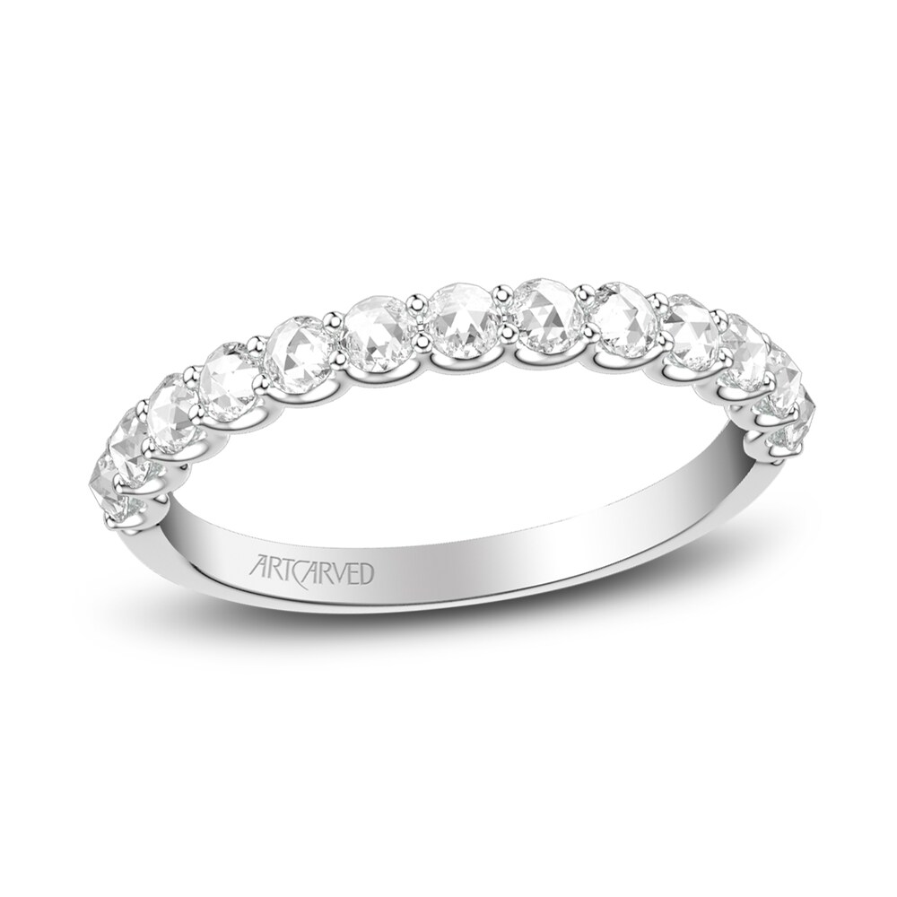 ArtCarved Rose-Cut Diamond Anniversary Band 1/2 ct tw 14K White Gold 6hBh0TuS