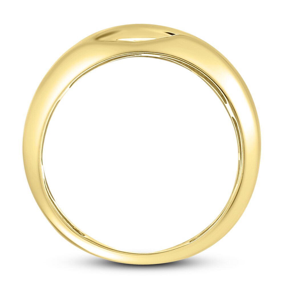 Diamond Wedding Band 1/2 ct tw Round 10K Yellow Gold 6yL3RWxG