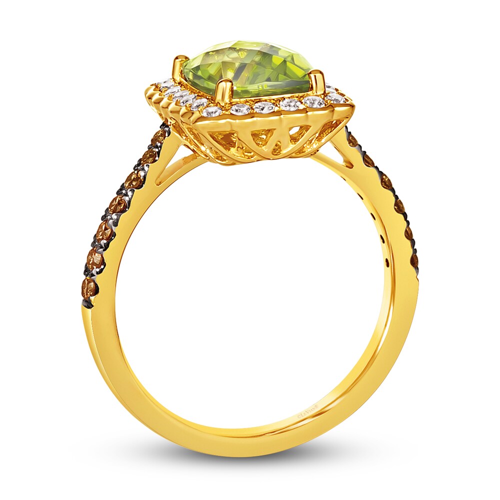 Le Vian Natural Peridot Ring 1/2 ct tw Diamonds 14K Honey Gold 70IovoAz