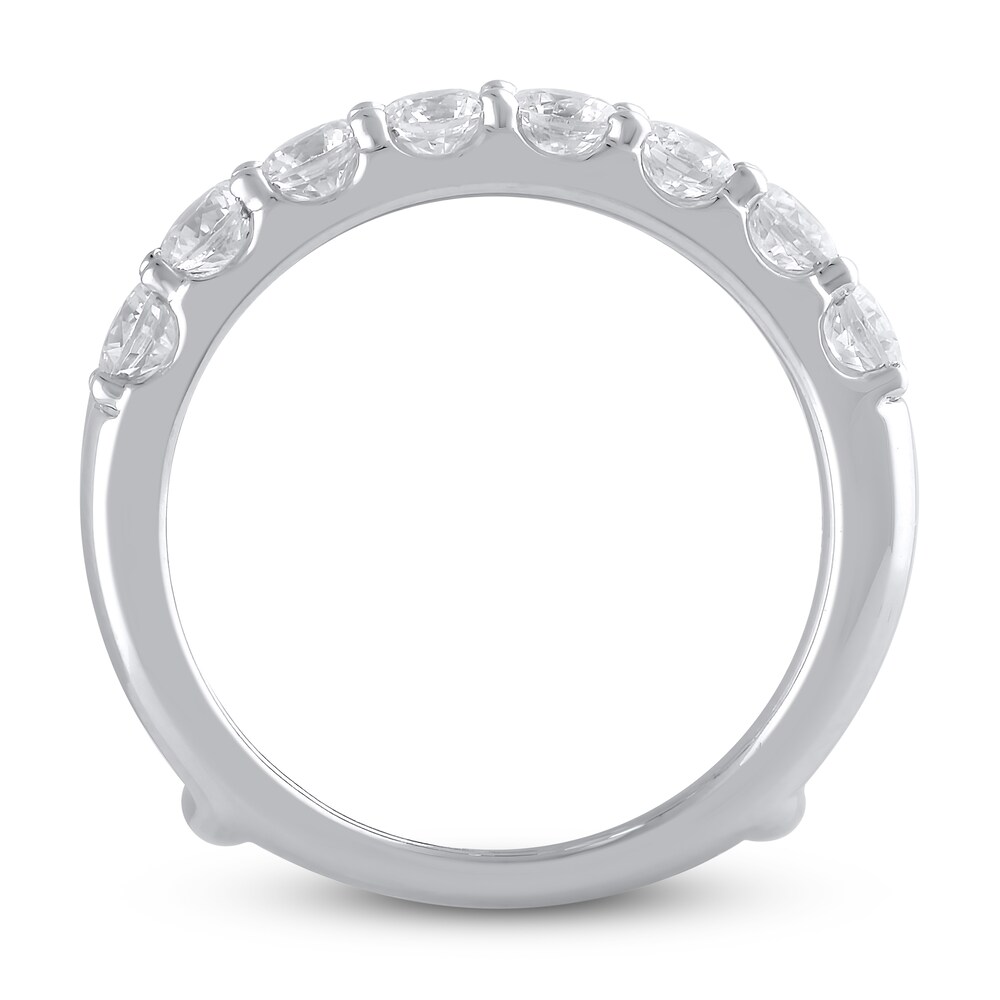 Lab-Created Diamond Enhancer Ring 2 ct tw Round 14K White Gold 7DyX32N4