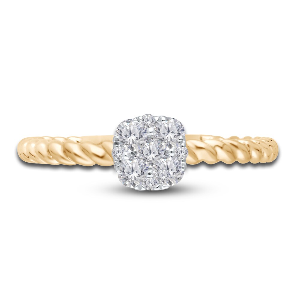 Kallati Diamond Ring 1/3 ct tw Round 14K Yellow Gold 7bHe9PbP