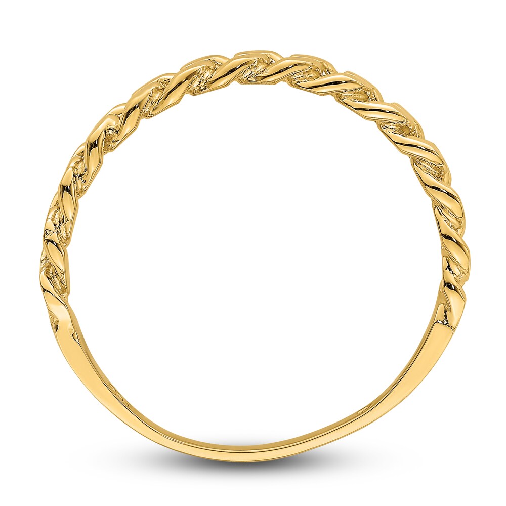 Chain Link Ring 14K Yellow Gold 7ySTuOOV