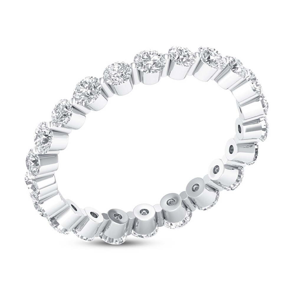 Diamond Eternity Ring 1 ct tw Round 14K White Gold 8HI6hPrT