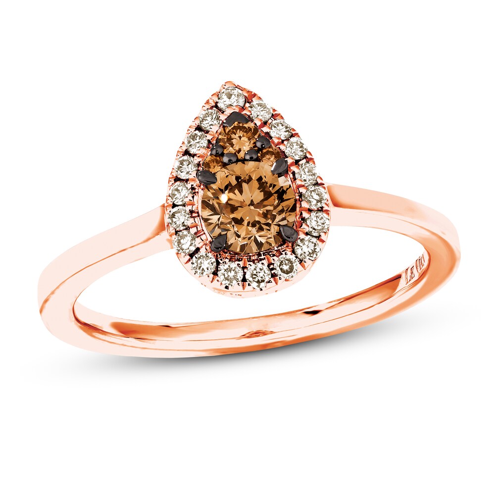 Le Vian Chocolate Diamond Ring 1/2 ct tw 14K Strawberry Gold 8Khu6umn