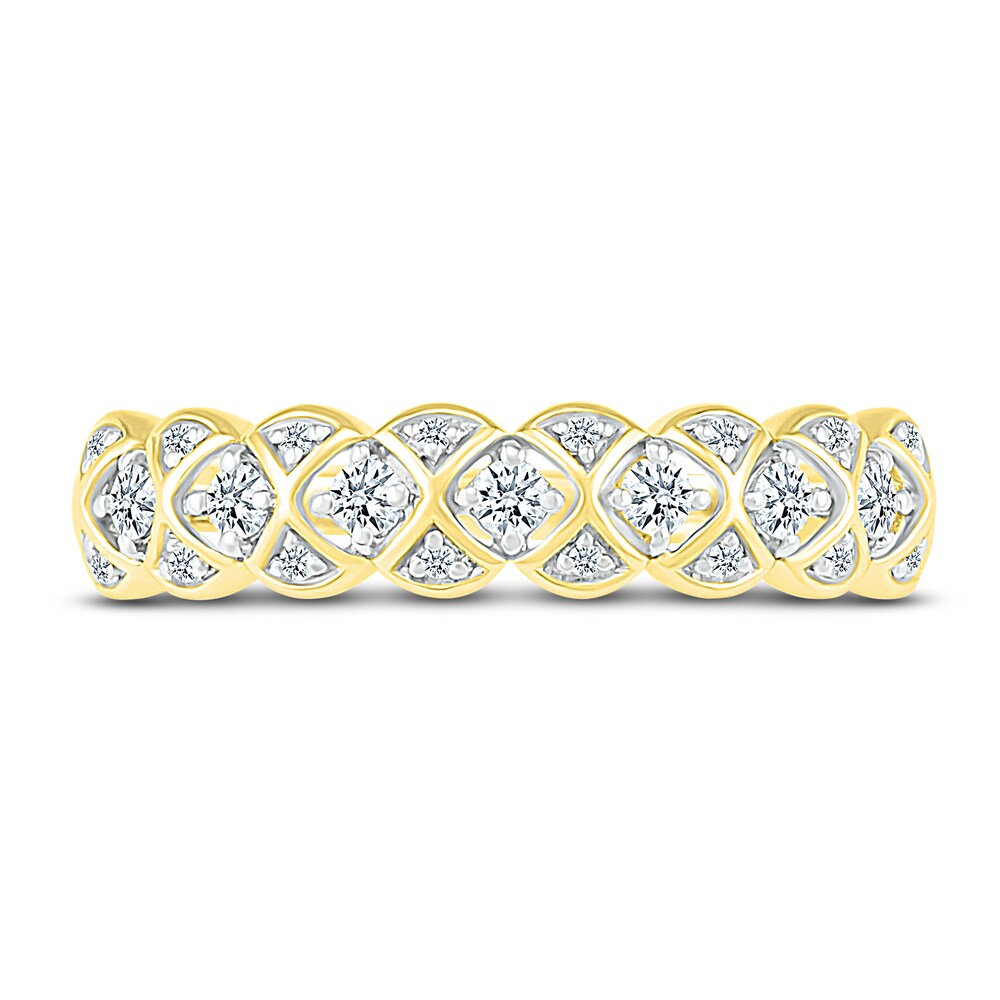 Diamond Anniversary Band 1/5 ct tw Round 14K Yellow Gold 8Mfiw9PV